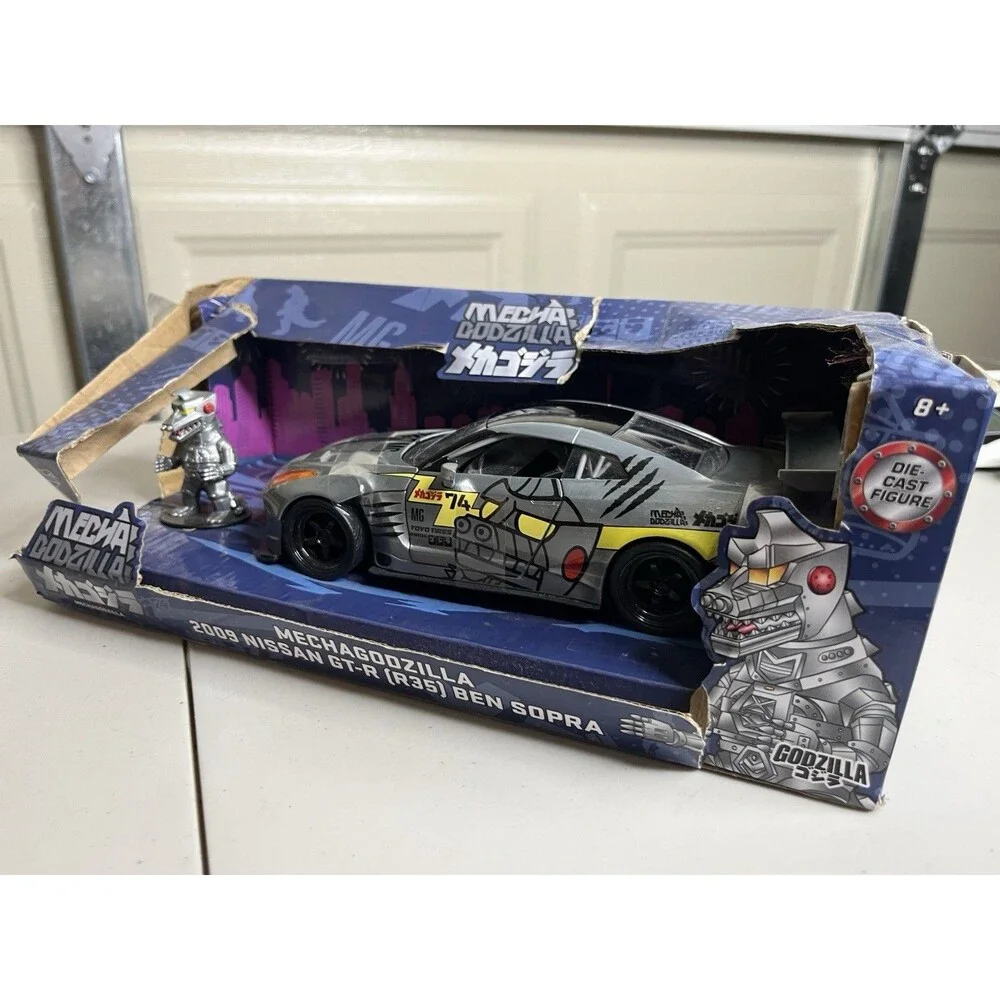 Jada 2009 Nissan GT-R R35 Ben Sopra Mechagodzilla 1/24 Scale Diecast